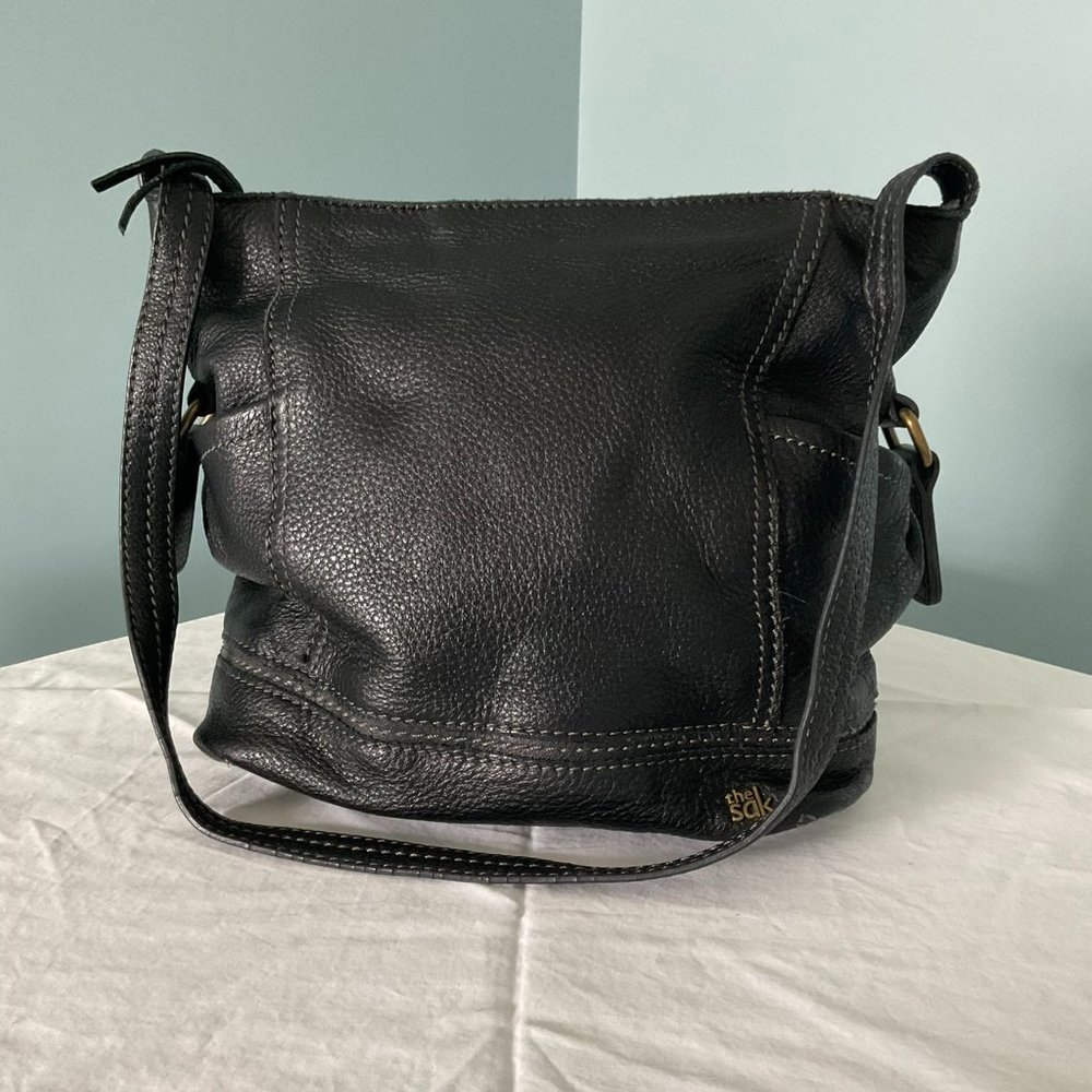 The Sak, Black Leather Shoulder Bag